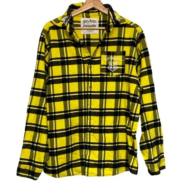 Cakeworthy Harry Potter Hufflepuff Embroidered Flannel Shirt - Picture 3 of 10